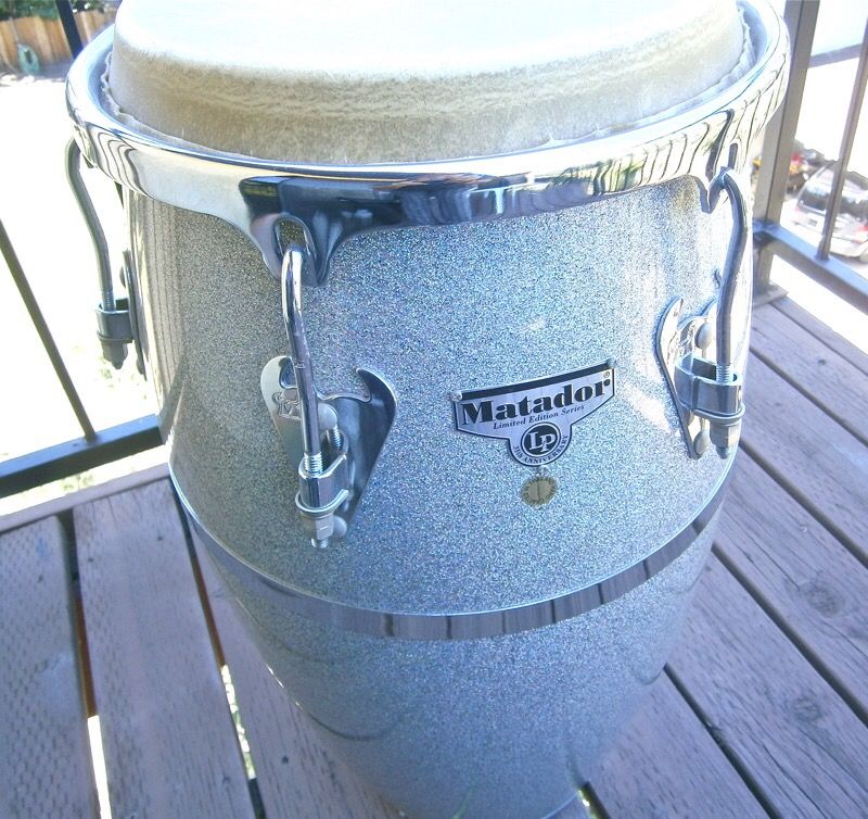 LP Matador Conga 35th Anniversary Limited Edition Series White Glitter