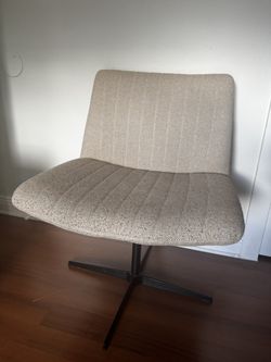 Fabric Padded Armless Home Office Desk Chair