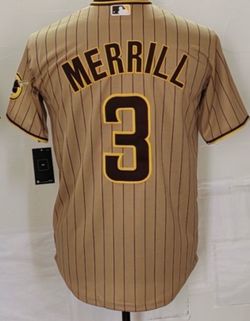 JACKSON MERRILL San Diego Padres Jersey-TAN