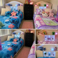 Twin Bed Frames With Cabinets And leds