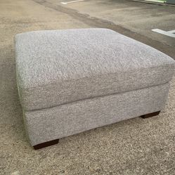 Large Grey Ottoman 37” X 18”