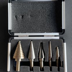 5-piece Step Drill Bit Set 