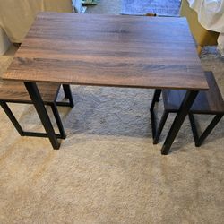 Table And 2 Stools