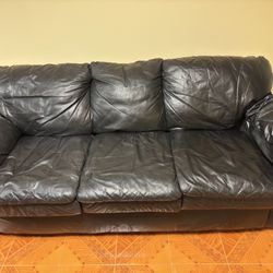 Black Leather Couch