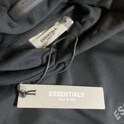 Black Essentials Hoodie 