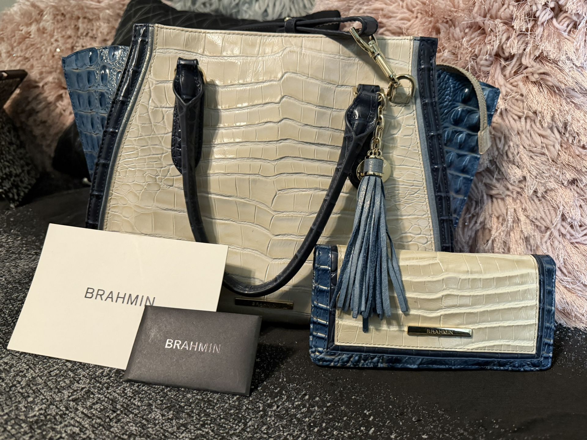 Brahmin Priscilla Satchel & wallet 