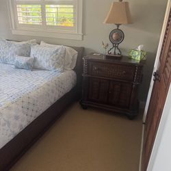 Queen Bed Frame/ Nightstand 