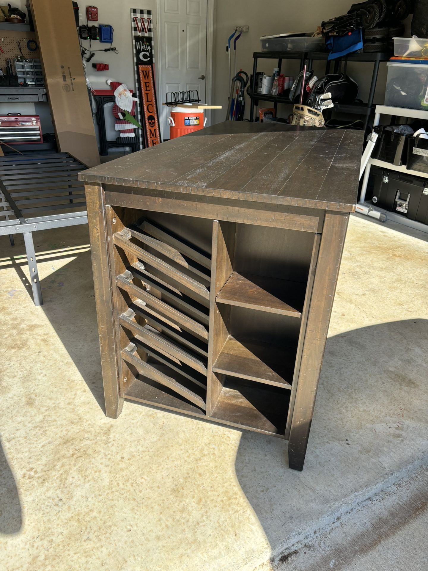Bar Height Table With Wine Rack