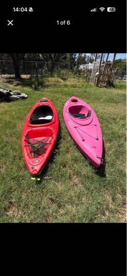 Two kayaks