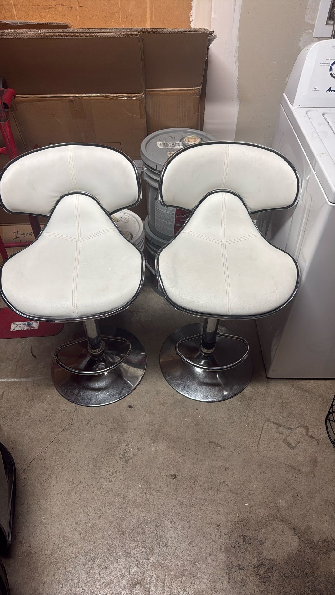 White Bar stools