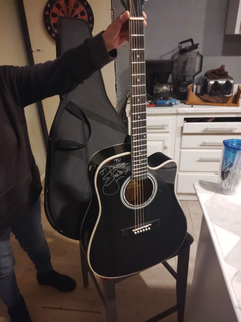 Black Signed Esteban American Legacy Guitar Black Mist
