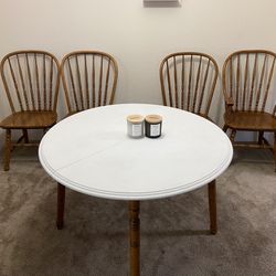 Dining Table & Set Of 4 Chairs 