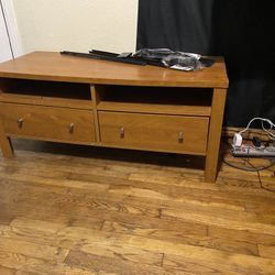 Entertainment Center & 2 Big Screen TVs