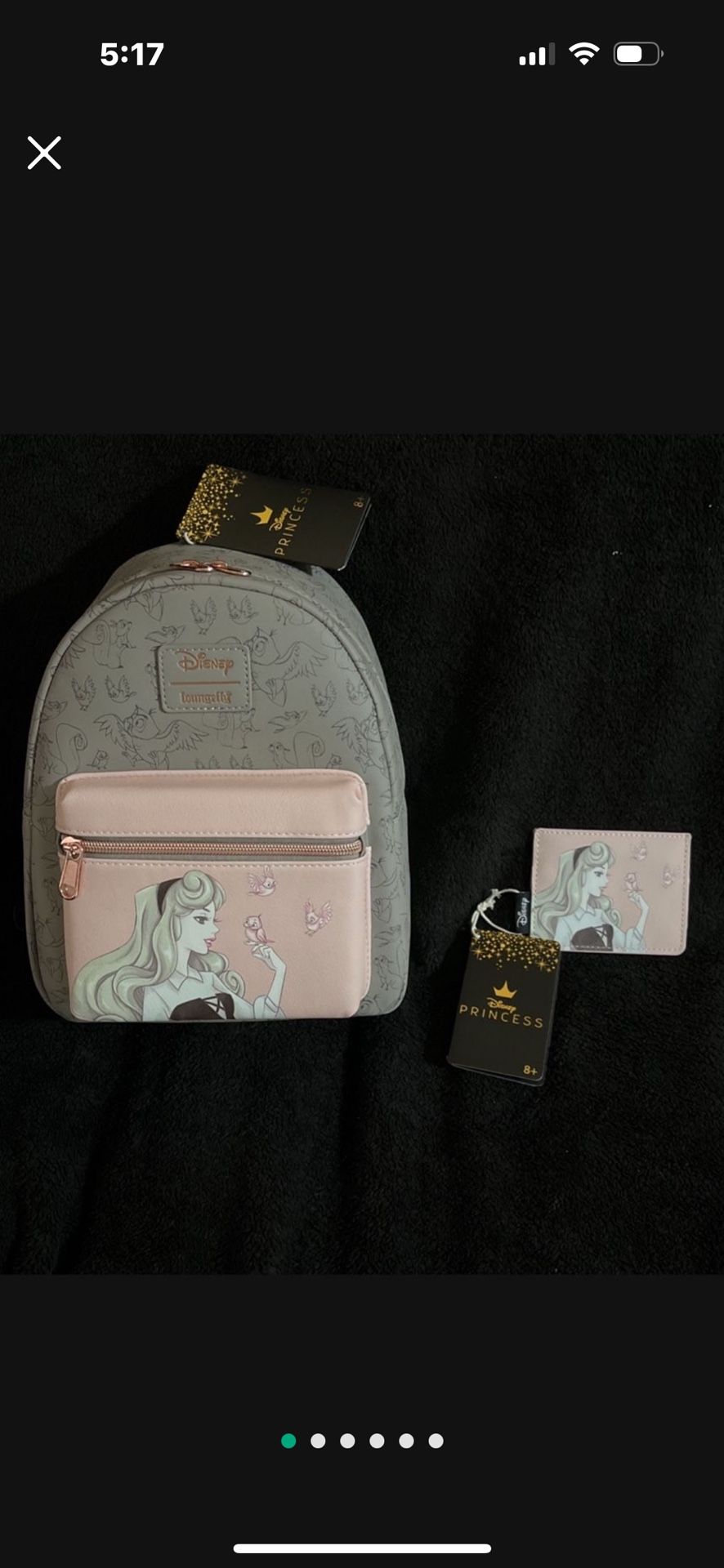 Disney Loungefly SLEEPING BEAUTY bundle 😎Pink/Grey Color 🥰 SOLD OUT ONLINE! (Price Is Firm) Cash Only Pls