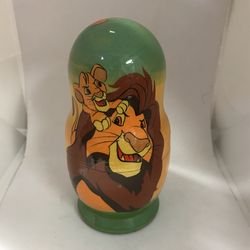 The lion King Stacking Wood Dolls ( 5 Pieces)