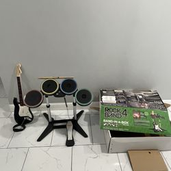 Rockband 4 Drumset And Guitar For Xbox One