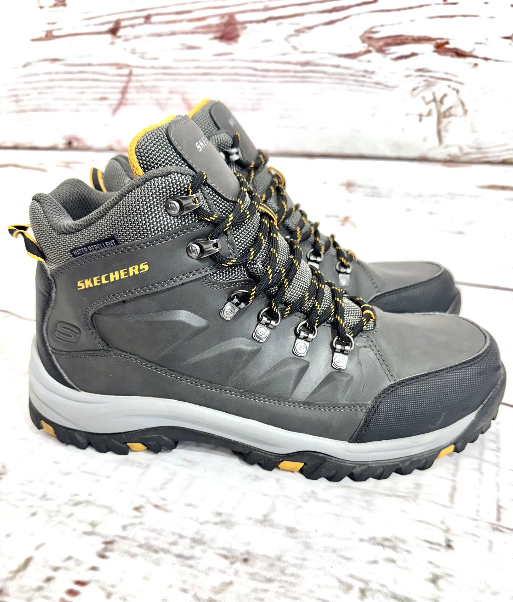 Skechers Mens Relment Daggett Gray Hiking Boots Size 11 shoe