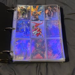 2 Binders Of 1990s Rare Trading Cards-Marvel/ DC- 1 Binder Is $150
