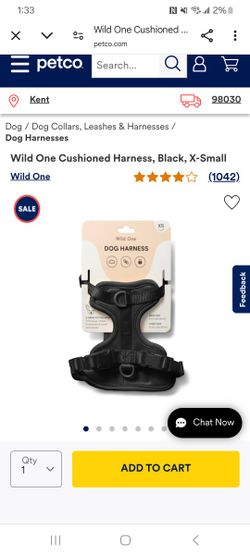 Wild ones Cushioned Harnessed And A Waterproof Leash Brand New