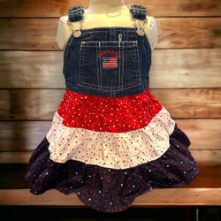 Oshkosh Skirt-all Overall Dress 12 Months 