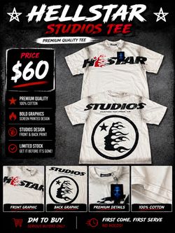 Hellstar Studios Graphic T-Shirt White