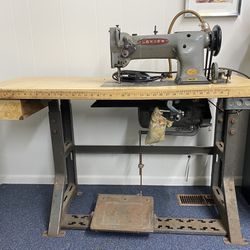 Consew Model 225 Industrial Sewing Machine with upgraded motor, walking foot and knee pedal