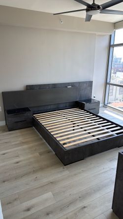 Queen bed frame and dresser