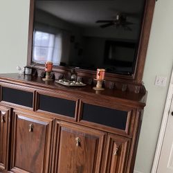 Hardwood TV Stand 