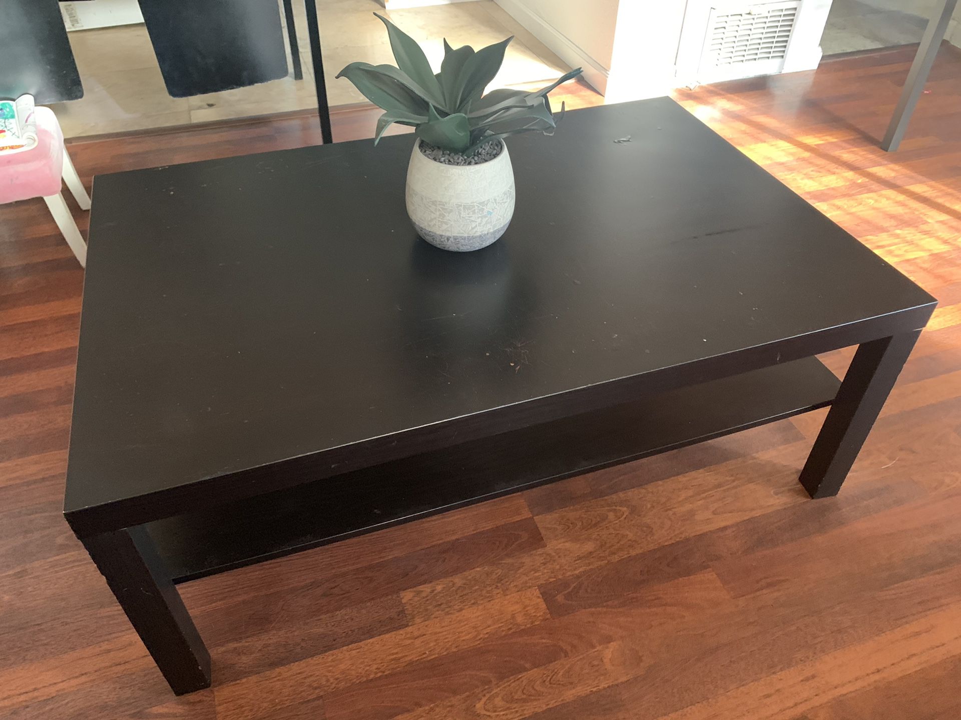 Ikea LACK Coffee table, black-brown