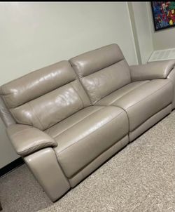 Leather recliner $350. Negotiable.