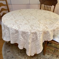 Crocheted Oblong Table Cloth!