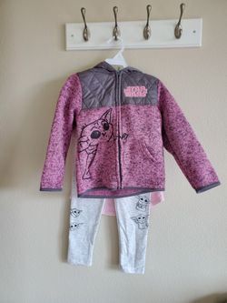 Girls Size 5 Star Wars Jacket Outfit 3 Piece Set NEW