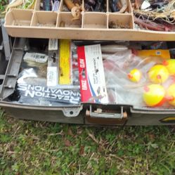 $75 As Is For Two Tackle Boxes And Some Fishing Rods I Have A Deep Sea Open Wheel Regular Fishing Rod Baitcast And A Smaller Open Wheel