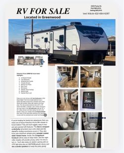 2 Queen  size bedrooms and full shower. RV for sale