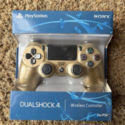 Brand New PS4 DualShock Controller (Gold) – Sealed