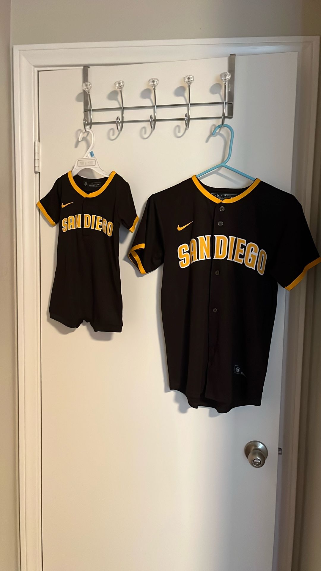 San Diego Padres Youth Jersey And Baby Onesie