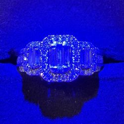 Beautiful 1ctw natural diamond ring in 14k gold size 6.5-7.0