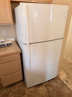 White fridge