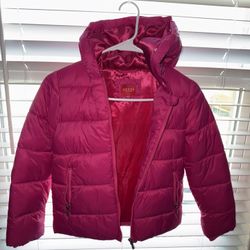  Guess Girls Winter Puffer Jacket – Size 8 – Hooded – Excellent Condition