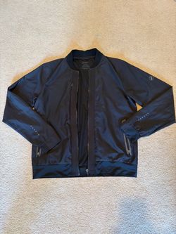 ASICS Black Zip-Up Bomber/Track Jacket Women’s L