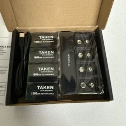 Rechargeable 9v Batteries with Charger