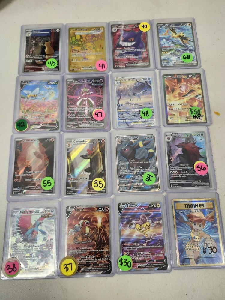 POKEMON SINGLES CHARIZARD GENGAR ZAPDOS EEVEE UMBREON