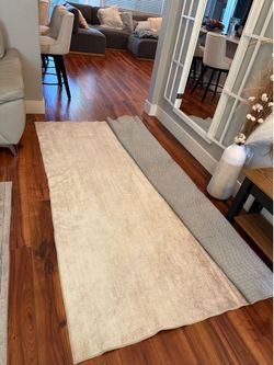 Beige area rug