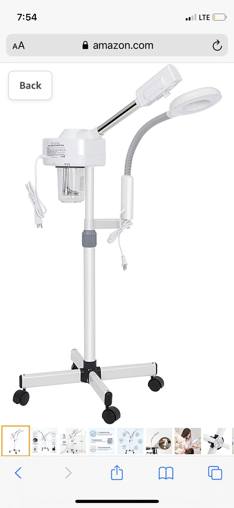 Brandb2 in 1 Facial Steamer With 5X Magnifying Lamp For Salon Spa Beauty