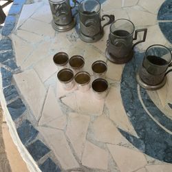 Shot Glasses And Coffee Drinking Glasses