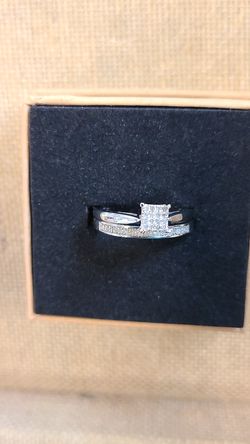 Two rings... 0.5ct diamonds.... size 7