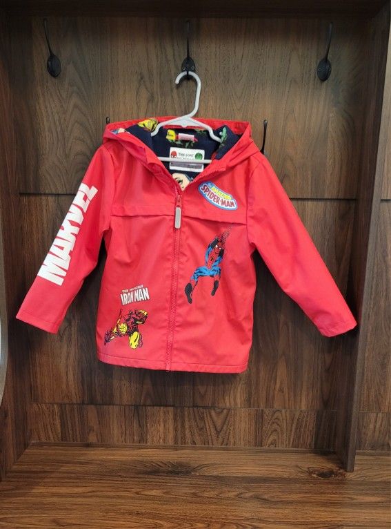 Toddler Boy Raincoat (Fleece Lined) 4/5T