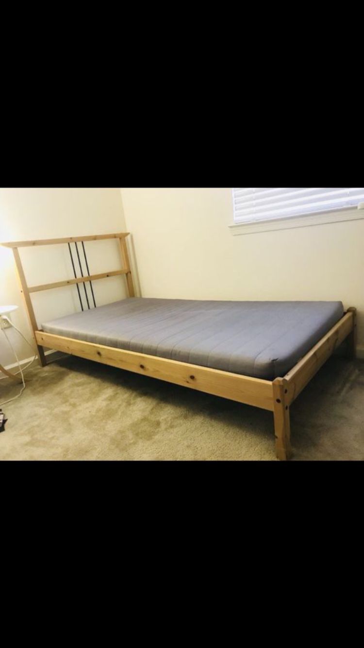 IKEA Twin Bed Frame and Mattress