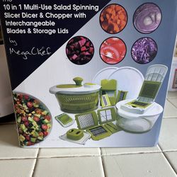 Cortador De Verdura Completo Usado Sólo Una Vez Como Nuevo Trae Muchas Navajas Para Jitomates Cebollas, Cilantro, Repollo Para Toda Clase De Ver