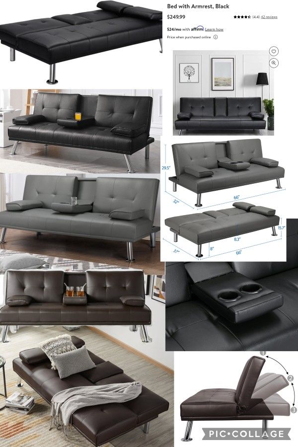 New Faux Leather Futons